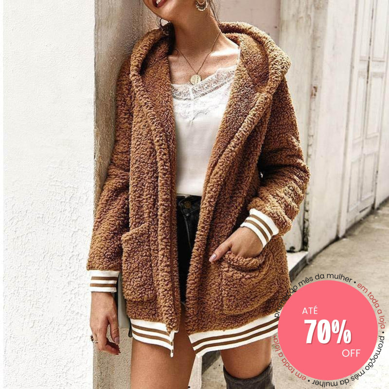 Casaco Fleece Caqui / P 200001911