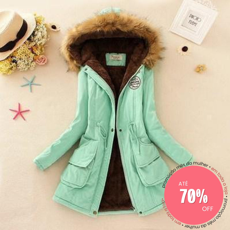 Casaco Velvet Verde Claro / P 200000801