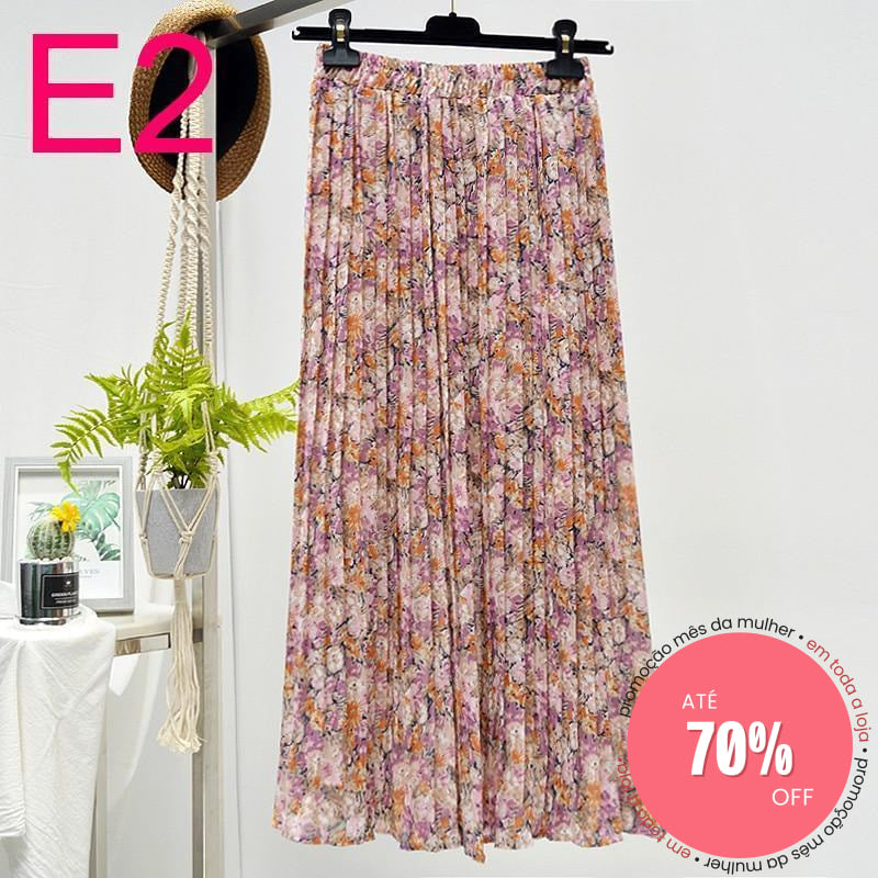 Saia Plissada E2 / Único (Descrição) 349