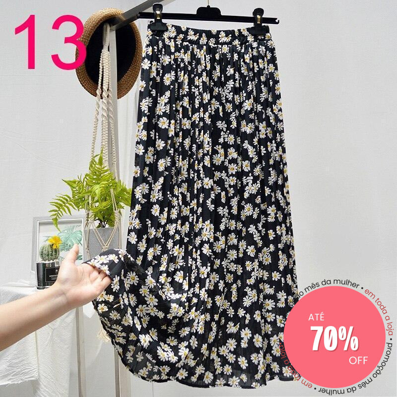 Saia Plissada 13 / Único (Descrição) 349