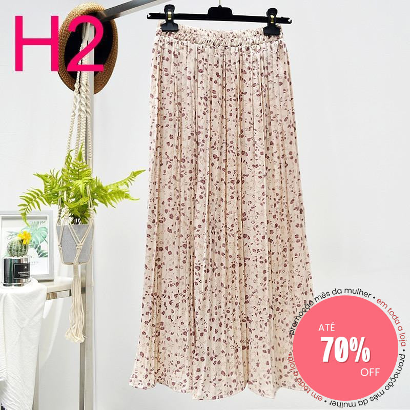 Saia Plissada H2 / Único (Descrição) 349