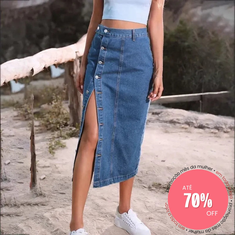 Saia Vallim Azul Escuro / P