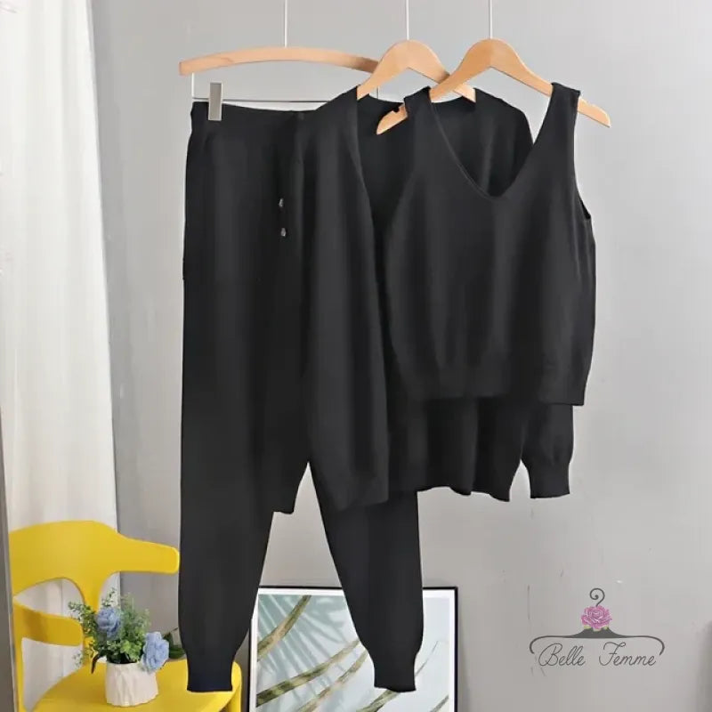 Conjunto Lainatti Preto Carvão / Único